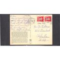 Used Postcard Isreal Stamps/2 CV02858