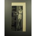 1957 Hollywood V-ette Vassarette Girdle and V-ette Bras Ad - Underneath it all