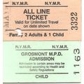 North Yorkshire Moors Railway Edmondson Tickets...