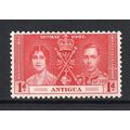 Antigua - 1937 - 1d Coronation (sg95) Mint Hinged