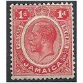 Jamaica 1912 SG58 1d Carmine-Red Mounted Mint. ..