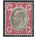 Transvaal 1902 SG245 1d Black & Carmine Mounted...