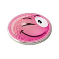 Asbri Pink Smiley Wink Golf Ball Marker.