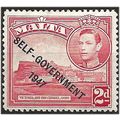 Malta 1948 SG238 2d Scarlet SELF Government Mou...