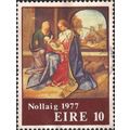 EIRE, CHRISTMAS, Holy Family, maroon 1977, 10, #2