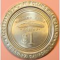 Rolling Hills. $1 Casino Token. Corning, CA. P92.