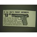 1934 E. Lee Sales Co. Ad - Colt 25 cal. Pocket Automatic Pistol