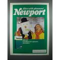 1985 Newport Cigarette Ad - Alive With Pleasure