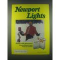 1985 Newport Lights Cigarettes Ad