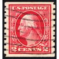 413, Used 2¢ VF/XF Lightly Cancelled Coil * Stu...