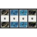Niuafo'Ou WWF Black Petrel Birds 4v Gutter Pair...
