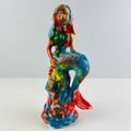 American Folk Art Mermaid Hand Painted Tye Tie-...