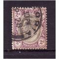 TRANSVAAL 1902 SG246 2d BLACK AND PURPLE FINE U...