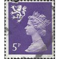 SCOTLAND, Queen Elizabeth Machin, violet 1971, 5p, #2