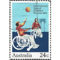 AUSTRALIA, International Year of Disabled People, blue 1981, 24c, #3