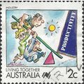 AUSTRALIA, Living Together, Industry, blue 1988...