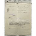 1922 letter Atlas Assurance Co., Cheapside to B...