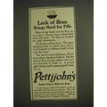 1914 Pettijohn's Cereal Ad - Lack of Bran Need ...