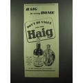 1939 Haig Gold Label and Dimple Scots Scotch Ad!