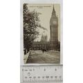 1911 postcard London, Houses of Parliament & Bi...
