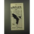 1953 Jaeger Fashion Ad - he will discover the most advanced ideas