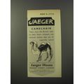 1953 Jaeger Fashion Advertisement - Camelhair