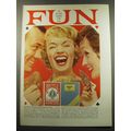 1959 Bicycle Playing Cards Ad - fun is in the cards for you