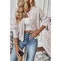 White Multicolor Confetti Sweater Cardigan