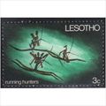 Lesotho 1968 Rock . 3c Running Hunters Unmounte...
