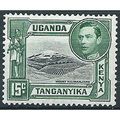 KUT 1952 SG138 15c Black & Green Mounted Mint ....