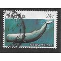 AUS 1981 24c 'WHALES' FINE USED (EBID52-129)