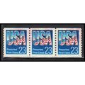 Used 2606 23c USA Very FineStrip of 3 PA3194
