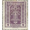 AUSTRIA, Hammer and tongs, violet 1922, 4kr