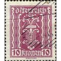 AUSTRIA, Hammer and tongs, red-lilac 1922, 10kr