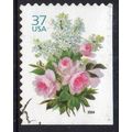 USA 2004 Garden Bouquet - White Lilacs & Pink R...