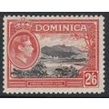 Dominica 1938 2/6- Fresh Water Lake SG 107 L/M/...