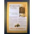1930 RCA Screen-Grid Radiola Radio Ad - A Revel...