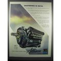 1943 GM Allison Aircraft Engines Ad - Masterpiece Metal