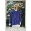 Vintage: Robin 14431 cable lace cardigan, DK, 2...