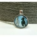 Beautiful Galloping Horses In Snow Glass Caboch...