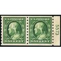 392, Used 1¢ Coil Pair With PL# 5573 Attached -...