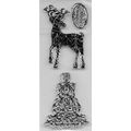 Christmas Stamp Set. App 14.5x6cm. Stamping Car...