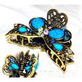 Sale Retro Fashion Blue Crystal Rhinestone Hair...