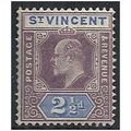 St Vincent 1902 SG79 2 1/2d Dull Purple & Blue ...