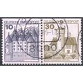 Germany 1977 - 10pf Gluckburg + 30pf Ludwigstei...