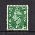 George VI - 1950-52 - 1½d Pale Green (sg505) Us...