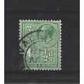 Malta.SG194 1/4d Yellow-Green.Fine Used.Apr25u