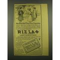 1915 Riz La Croix Cigarette Papers Ad - Men Who...