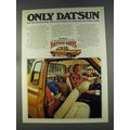 1977 Datsun King Cab Pickup Truck Ad - Only Datsun