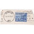 Oslo postmark Norway 1947 Constitutionen 40ore ...